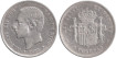 Cy16595E.-ALFONSO XII - 5 Pesetas 1885 (18-87) MSM, MBC
