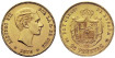 Cy16599.- ALFONSO XII - 25 Pesetas oro 1876 (18-76) DEM- S.C. B.O.