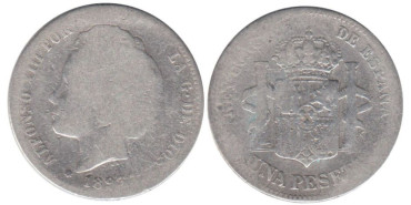 Cy16673A.-ALFONSO XIII - 1 Peseta 1893 PGL, MC