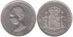 Cy16693F.-ALFONSO XIII - 5 Pesetas 1888 MPM, MBC+