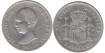 Cy16698C.-ALFONSO XIII -  5 Pesetas 1891 (--91) BC plata