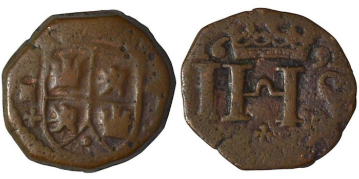Cy06660.- CARLOS II  4 Maravedis 1691 Madrid, BC