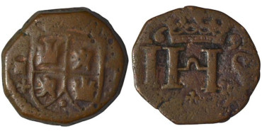 Cy06660.- CARLOS II  4 Maravedis 1691 Madrid, BC