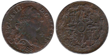 Cy10259.-CARLOS III - 4 MARAVEDIS 1788 SEGOVIA - EBC