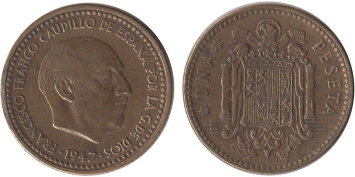 Cy16851H.- 1 Pts 1947/49 EBC