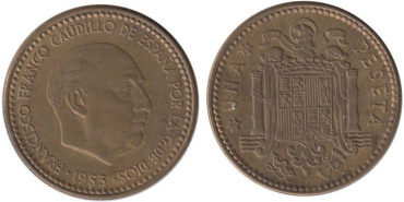 Cy16861I.- 1 Pts 1953/61 EBC+