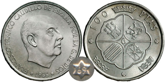 Cy16943K.- 100 Pts 1966/69 curvo SC