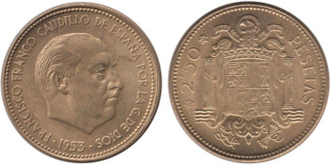 Cy16882K.- 2,50 Pts 1953/56 SC