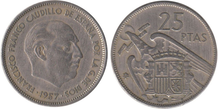 Cy16912E.- 25 Pts 1957/61 MBC