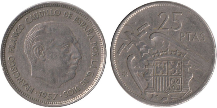 Cy16913E.- 25 Pts 1957/64 MBC