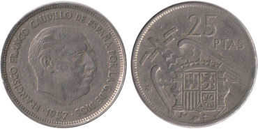 Cy16913E.- 25 Pts 1957/64 MBC