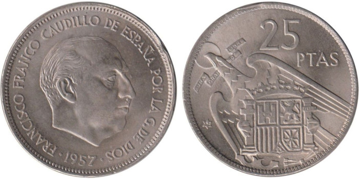 Cy16913K.- 25 Pts 1957/64 SC