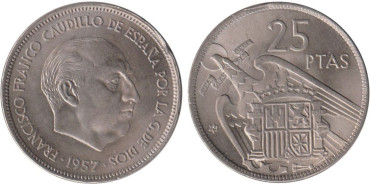 Cy16913K.- 25 Pts 1957/64 SC