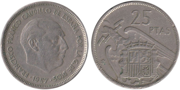 Cy16914E.- 25 Pts 1957/65 MBC