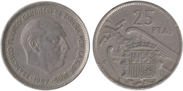 Cy16914E.- 25 Pts 1957/65 MBC