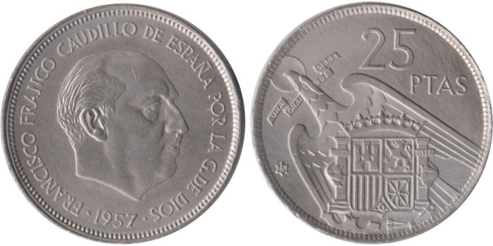 Cy16914K.- 25 Pts 1957/65 SC