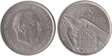 Cy16914K.- 25 Pts 1957/65 SC