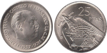 Cy16915K.- 25 Pts 1957/66 SC