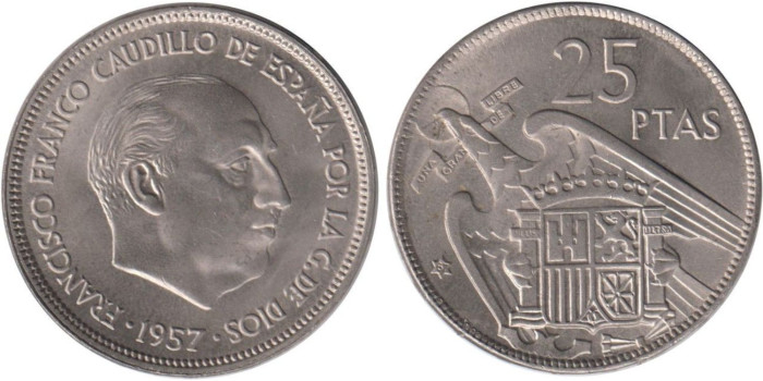 Cy16916K.- 25 Pts 1957/67 SC