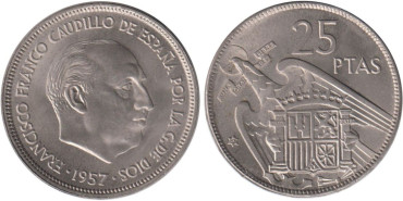 Cy16916K.- 25 Pts 1957/67 SC