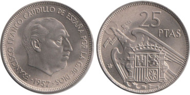 Cy16917K.- 25 Pts 1957/68 SC