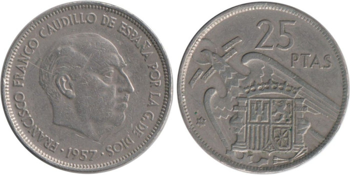 Cy16918E.- 25 Pts 1957/69 MBC