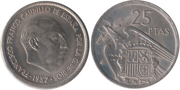 Cy16918K.- 25 Pts 1957/69 SC