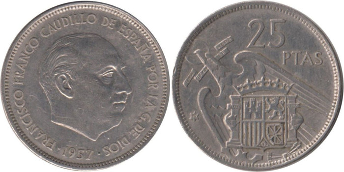 Cy16921E.- 25 Pts 1957/72 MBC