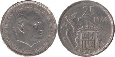 Cy16921E.- 25 Pts 1957/72 MBC