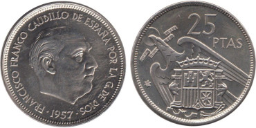 Cy16921K.- 25 Pts 1957/72 SC