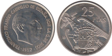 Cy16924K.- 25 Pts 1957/75 SC