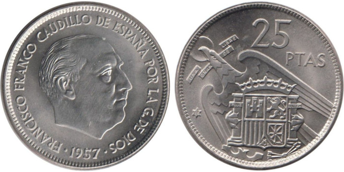 Cy16924L.- 25 Pts 1957/75 SC +