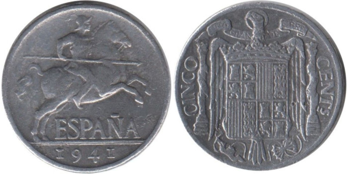 Cy16817E.- 5 Ctm 1941 MBC