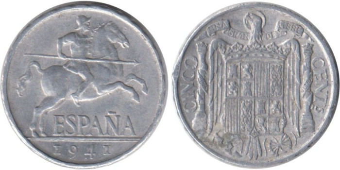 Cy16817H.- 5 Ctm 1941 EBC