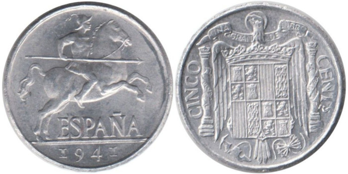 Cy16817K.- 5 Ctm 1941 SC