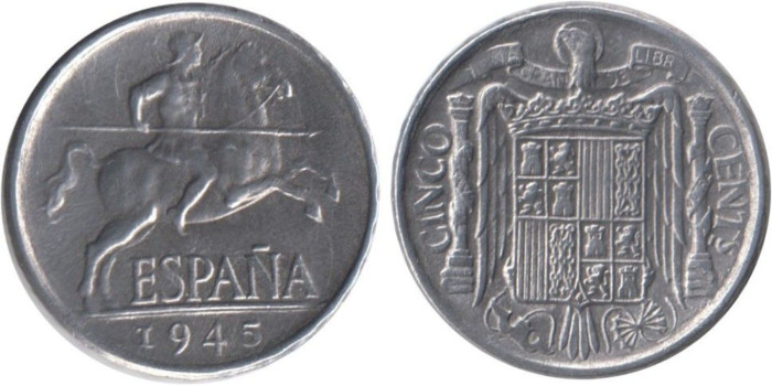 Cy16818H.- 5 Ctm 1945 EBC