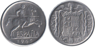 Cy16818H.- 5 Ctm 1945 EBC