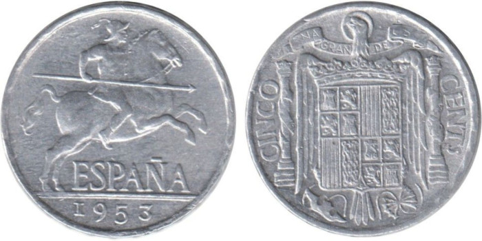 Cy16819H.- 5 Ctm 1953 EBC