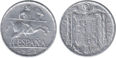 Cy16819H.- 5 Ctm 1953 EBC