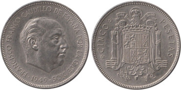 Cy16887E.- 5 Pts 1949/49 MBC