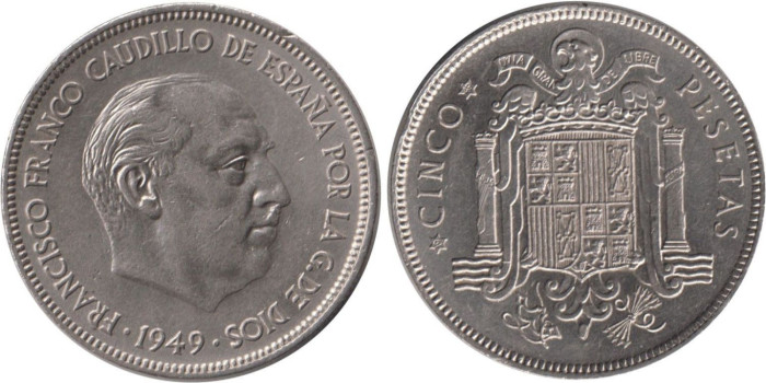 Cy16887H.- 5 Pts 1949/49 EBC