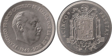 Cy16887H.- 5 Pts 1949/49 EBC