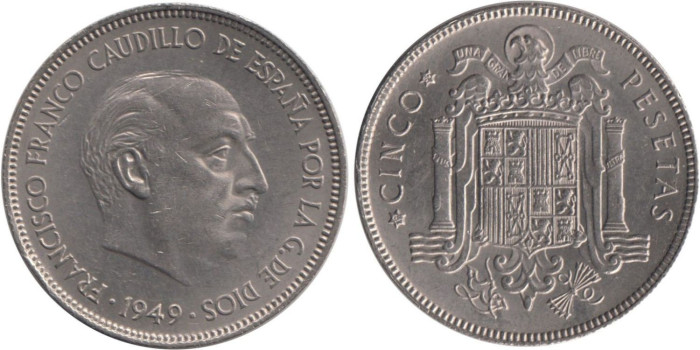 Cy16889E.- 5 Pts 1949/50 MBC