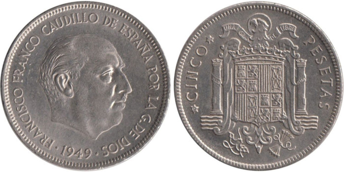 Cy16889H.- 5 Pts 1949/50 EBC