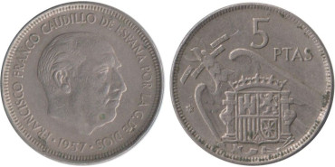 Cy16893E.- 5 Pts 1957/59 MBC