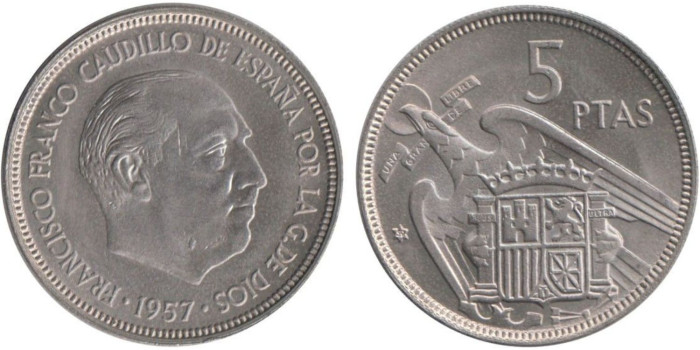 Cy16893K.- 5 Pts 1957/59 SC