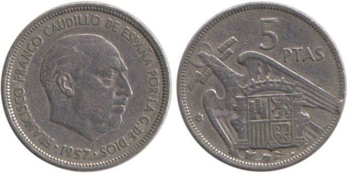 Cy16894E.- 5 Pts 1957/60 MBC