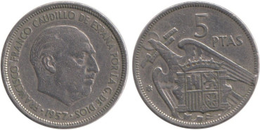 Cy16894E.- 5 Pts 1957/60 MBC