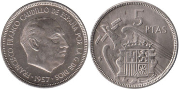 Cy16895K.- 5 Pts 1957/61 SC