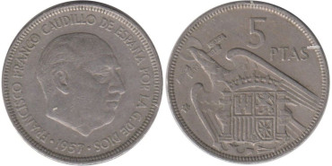 Cy16896E.- 5 Pts 1957/62 MBC